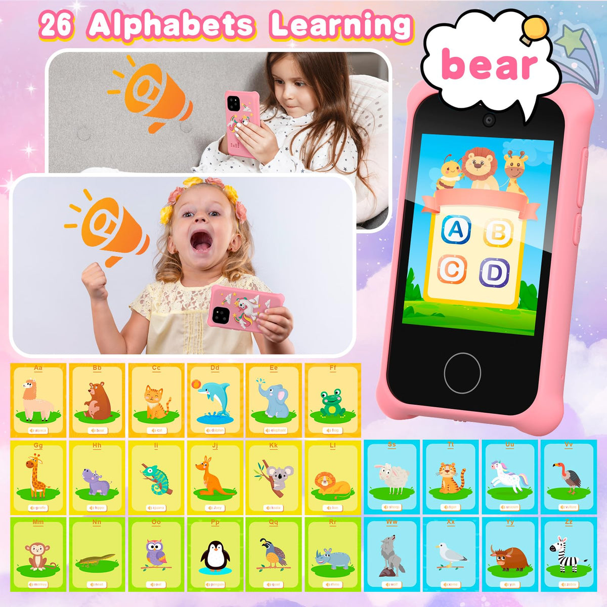Kids' Toy Phone for Boys Girls Toddlers Baby Childrens 3-8 Years Old 🍁 All In One Marketplace Canada
