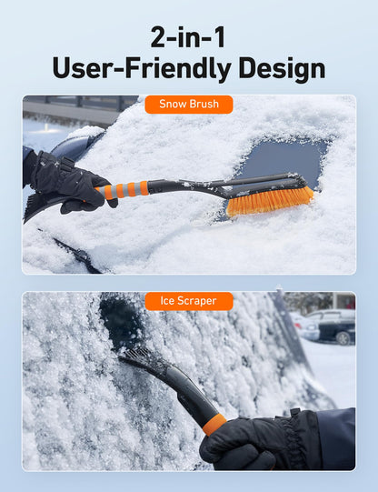 AstroAI 27" 2-in-1 Detachable Snow Brush & Ice Scrapers for Car Windshield 🍁 All In One Marketplace Canada