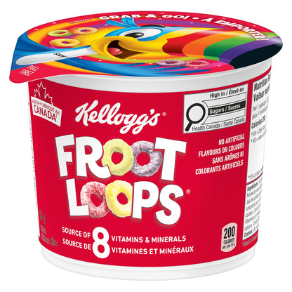 Kellogg's Cereal In A Cup Froot Loops (Pack of 12)