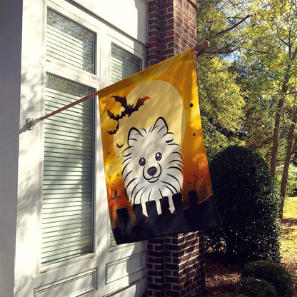 Caroline's Treasures BB1765CHF Halloween Pomeranian Canvas House Size Flag, Multicolor, Large