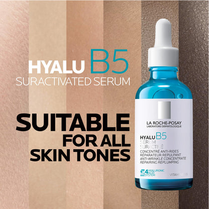 La Roche Posay Hyaluronic Acid Serum for Face, Hyalu B5 Anti-Wrinkle, Firming & Hydrating Facial Serum with Hyaluronic Acid and Vitamin B5, For all Skin Types, Recommended by Dermatologists, 50mL