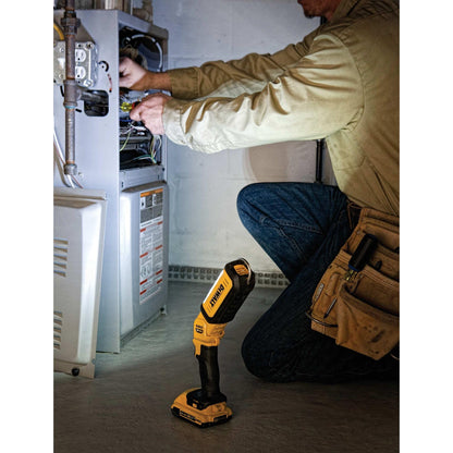DEWALT 20V MAX LED Work Light, Rechargeable Flashlight, Pivoting Head, Hand Held, Tool Only (DCL050) DEWALT