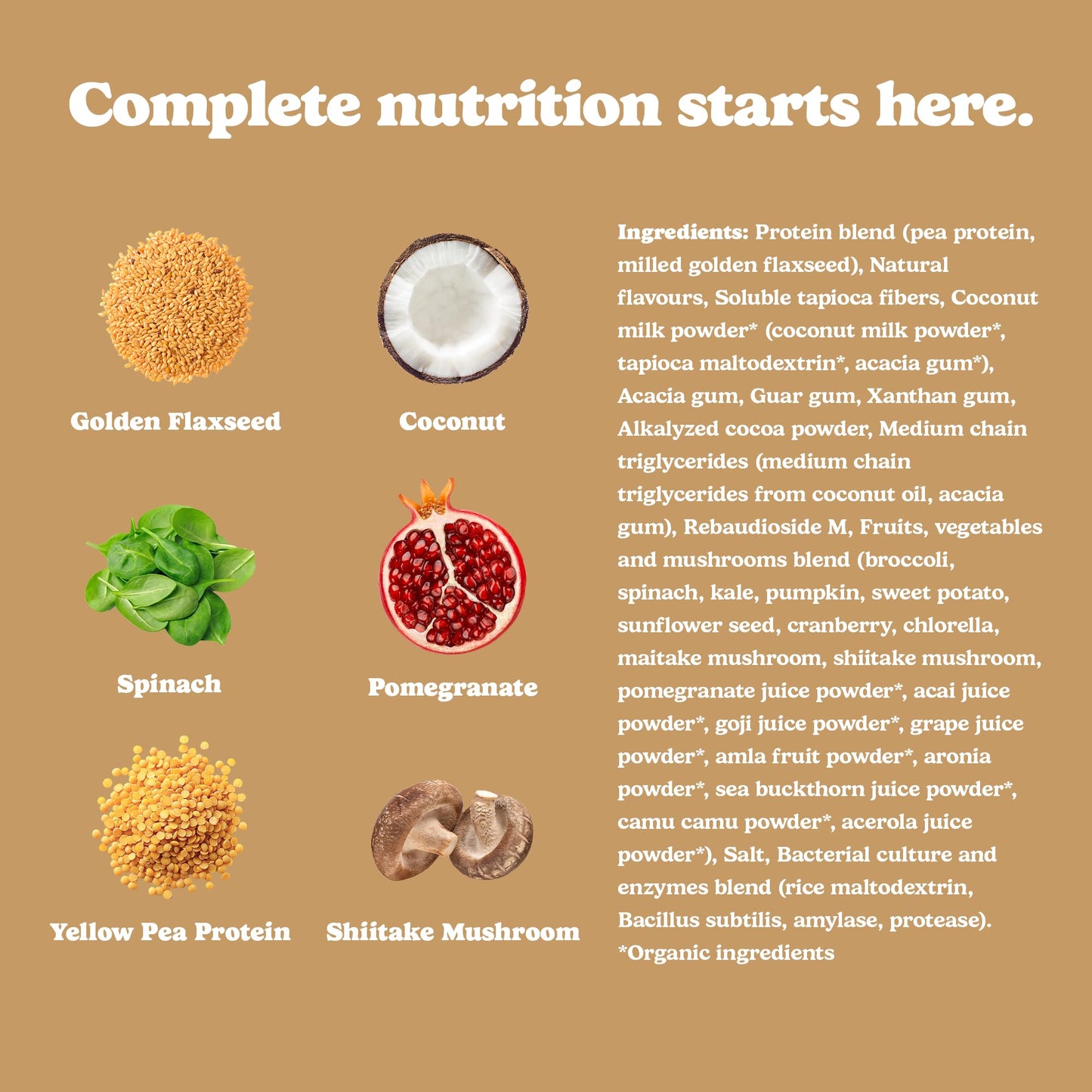 Good Protein Vegan Plant-based Protein Powder 100% Natural, Non-GMO, Dairy-free, Gluten-free, Soy-free, No Added Sugar and Nothing Artificial. Peanut Butter All-in-One Shake 440 grams