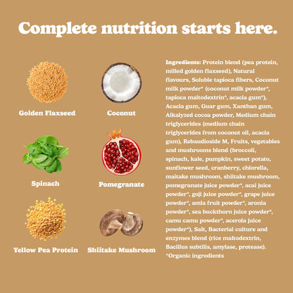 Good Protein Vegan Plant-based Protein Powder 100% Natural, Non-GMO, Dairy-free, Gluten-free, Soy-free, No Added Sugar and Nothing Artificial. Peanut Butter All-in-One Shake 440 grams