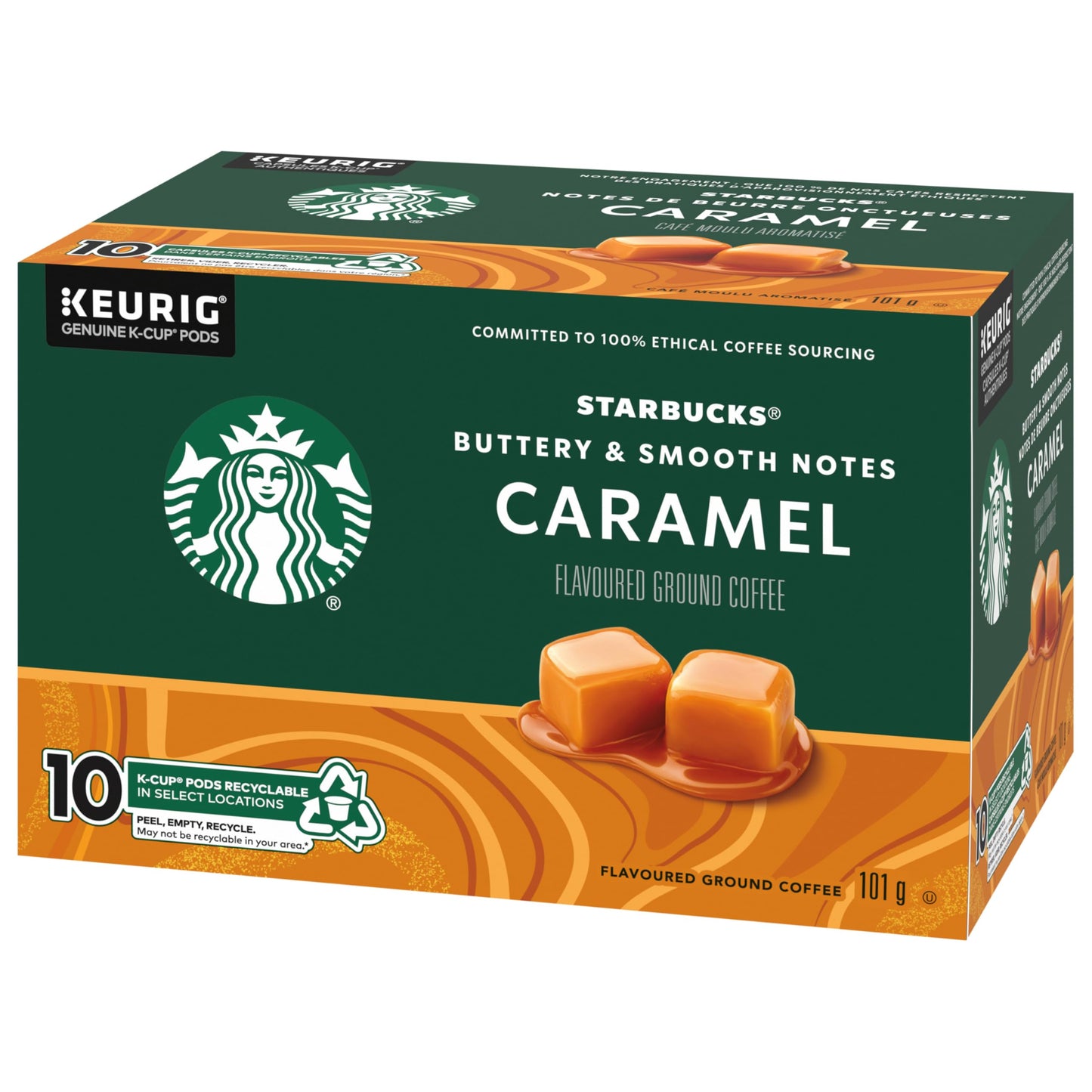 Starbucks Caramel K-Cups Single Serve Coffee Pods - 60 Count for Keurig Brewers