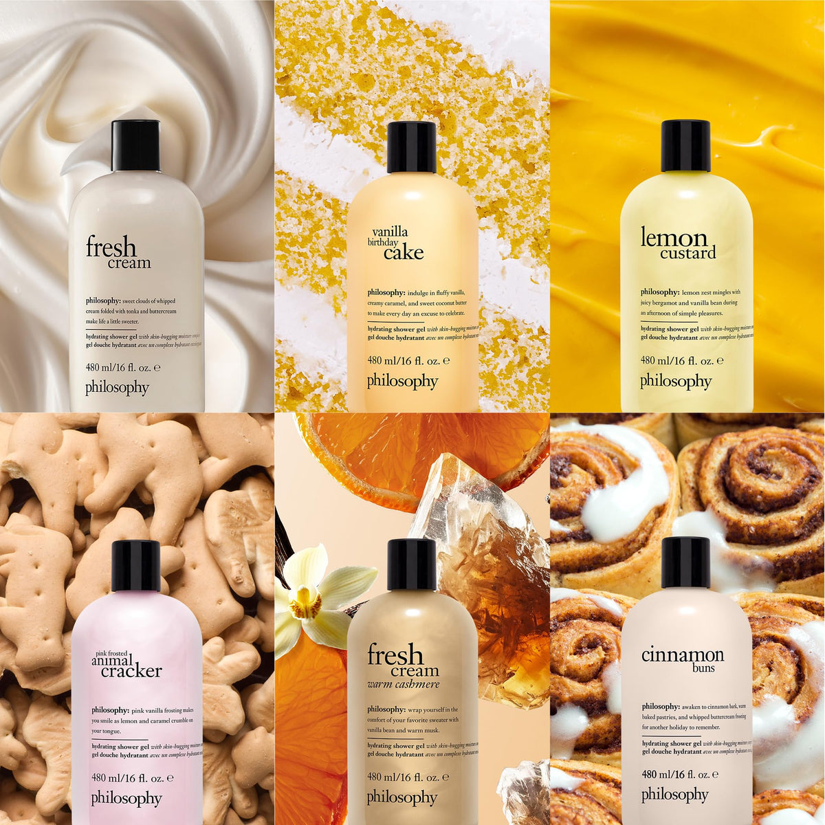 philosophy hydrating shower gel vanilla birthday cake, 480ml (16oz)