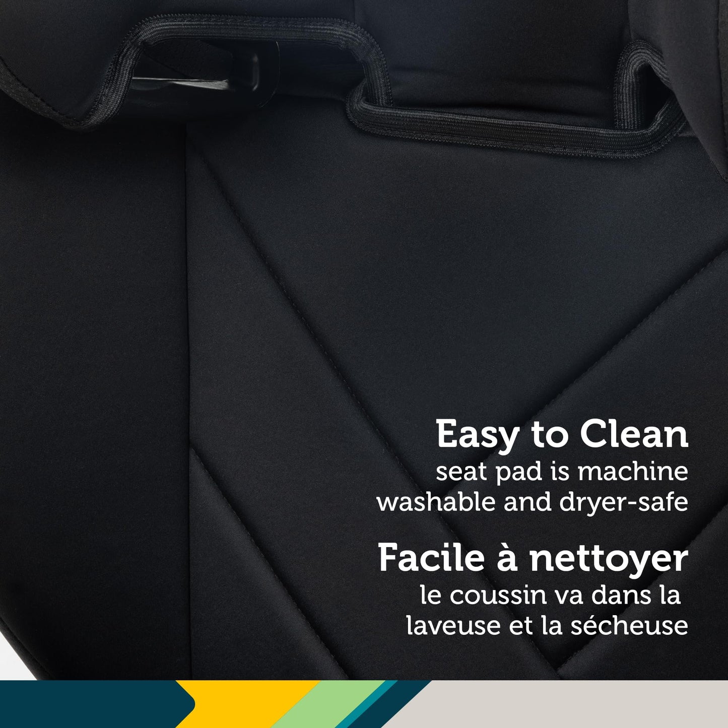 Safety 1st Growmate 2-in-1 Belt-Positioning Booster Car Seat, High-Back to Backless, Slim & Lightweight, Fits 3 Across, Adjustable Headrest - Hexagon Horizon Safety 1st