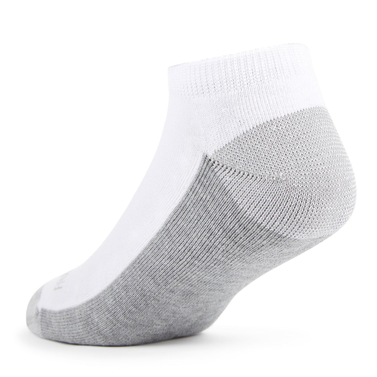 Fruit of the Loom mens 12 Pair Pack Dual Defense Cushioned Socks, White/Grey, 6-12 Fruit of the Loom