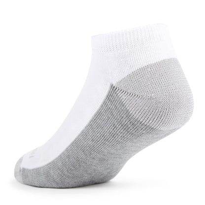 Fruit of the Loom mens 12 Pair Pack Dual Defense Cushioned Socks, White/Grey, 6-12 Fruit of the Loom