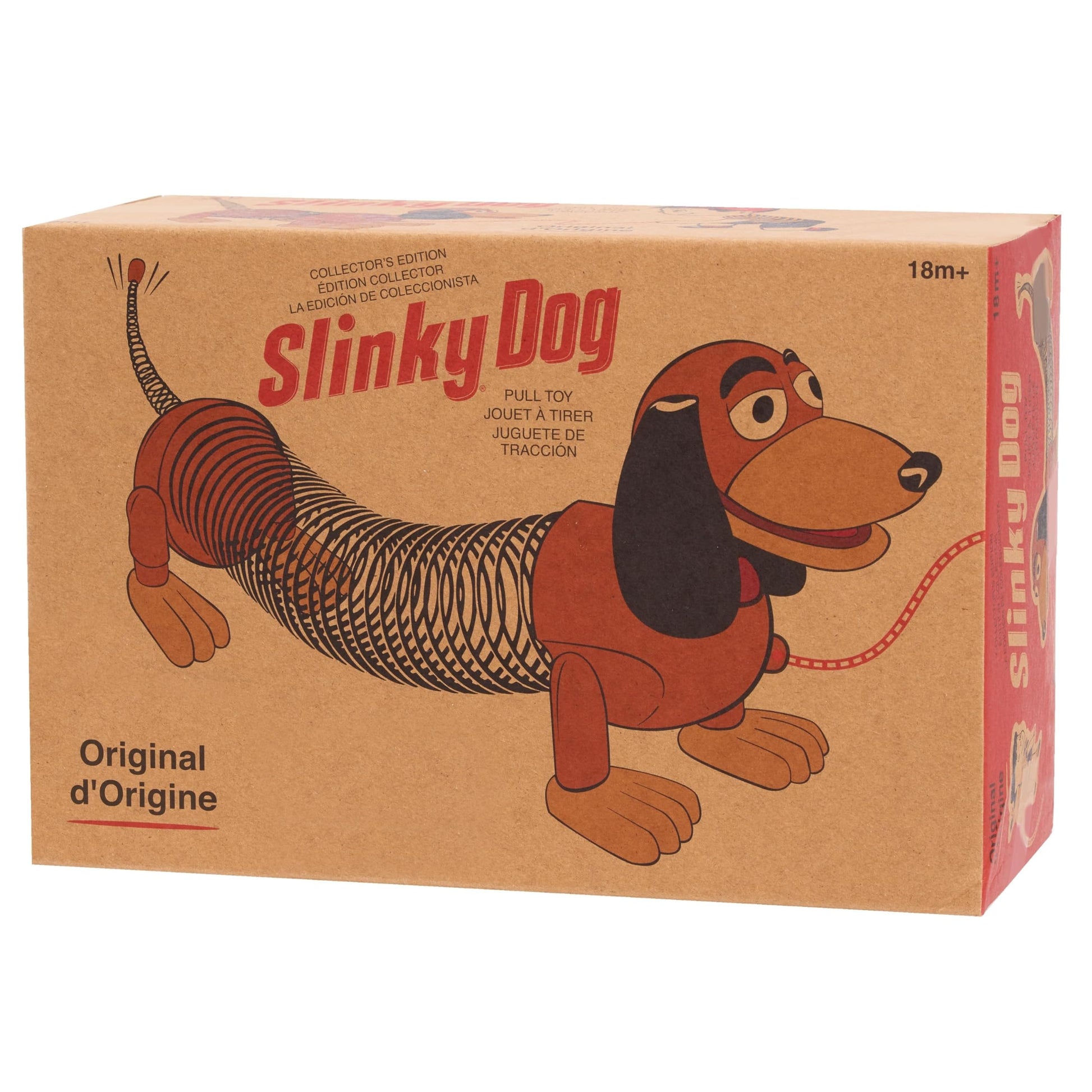 Retro Slinky Dog, The Original Walking Spring Toy, Vintage Spring Toys, Stretches to 14 Inches Long, Kids Toys for Ages 18 Month, Gifts and Presents Slinky