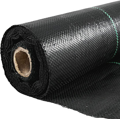 VEVOR 3FTx300FT Premium Weed Barrier Fabric Heavy Duty 3OZ, Woven Weed Control Fabric, High Permeability Good for Flower Bed, Geotextile Fabric for Underlayment, Polyethylene Ground Cover