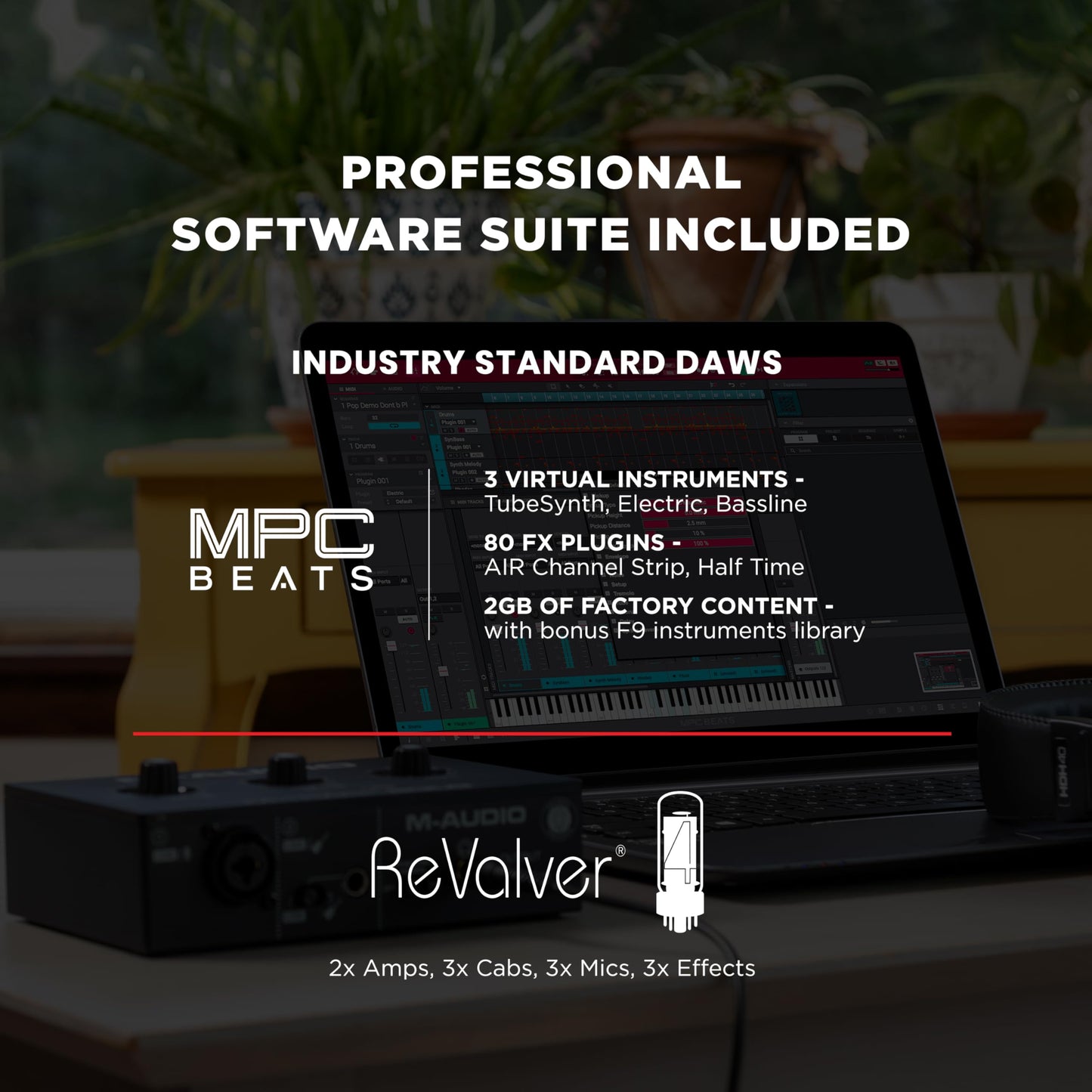 M-AUDIO M-Track Solo USB Audio Interface for Recording, Streaming and Podcasting with XLR, Line and DI Inputs, Plus a Software Suite Included 🍁 All In One Marketplace Canada