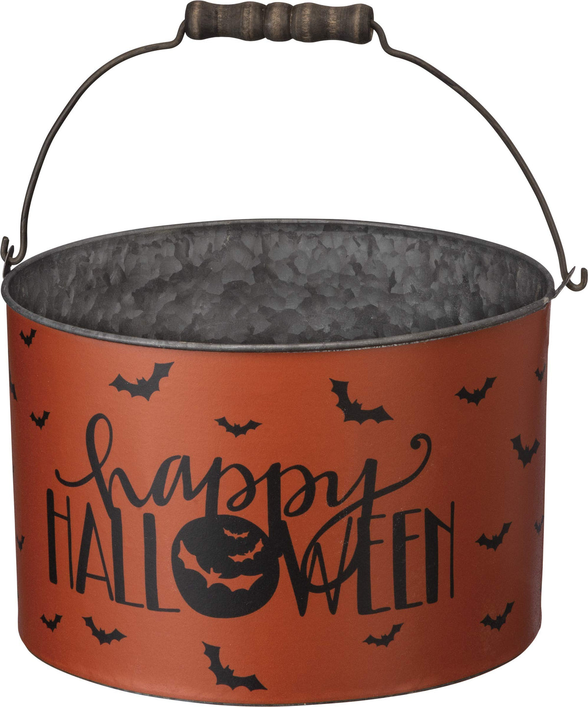 Seaux en métal Halloween Primitives by Kathy, lot de 2, Trick or Treat, Happy Halloween