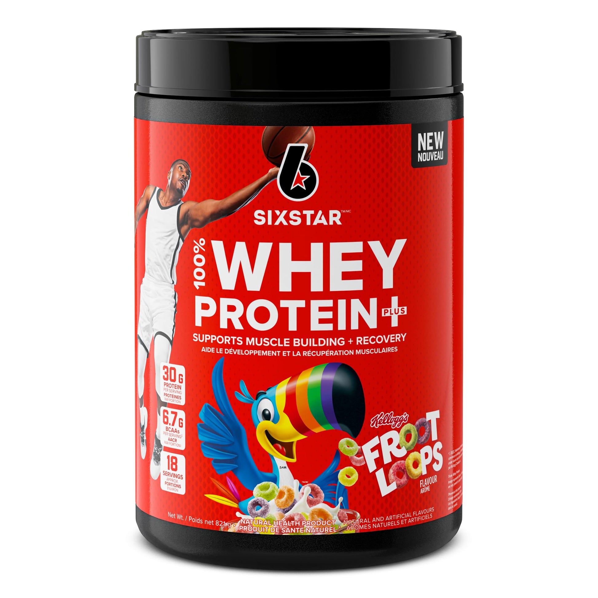 Six Star Whey Protein Powder Plus - Kellogg’s Froot Loopss, 18 Servings Six Star