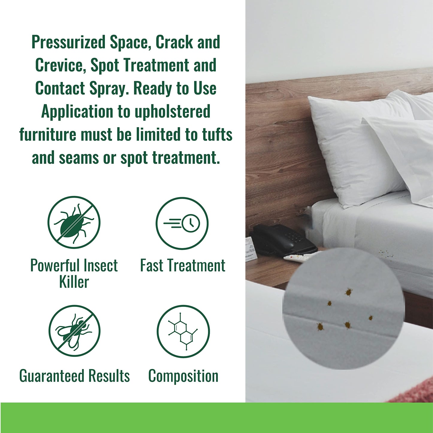 OnGuard Bedbug Killer Aerosol Spray Can 400g | Bed Bug, Flea and Tick Killer | Pressurized Space, Crack and Crevice, Spot Treatment and Contact Spray | Ready to Use - Available at All In One Marketplace Canada