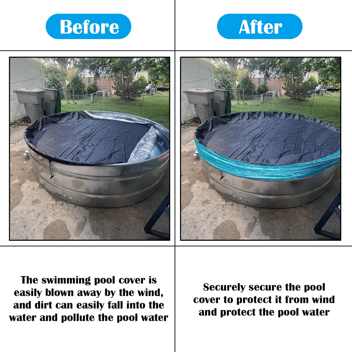 1200 Ft Winter Pool Cover Seal for Above Ground Pools, Pool Cover Seal Wrap 🍁 All In One Marketplace Canada