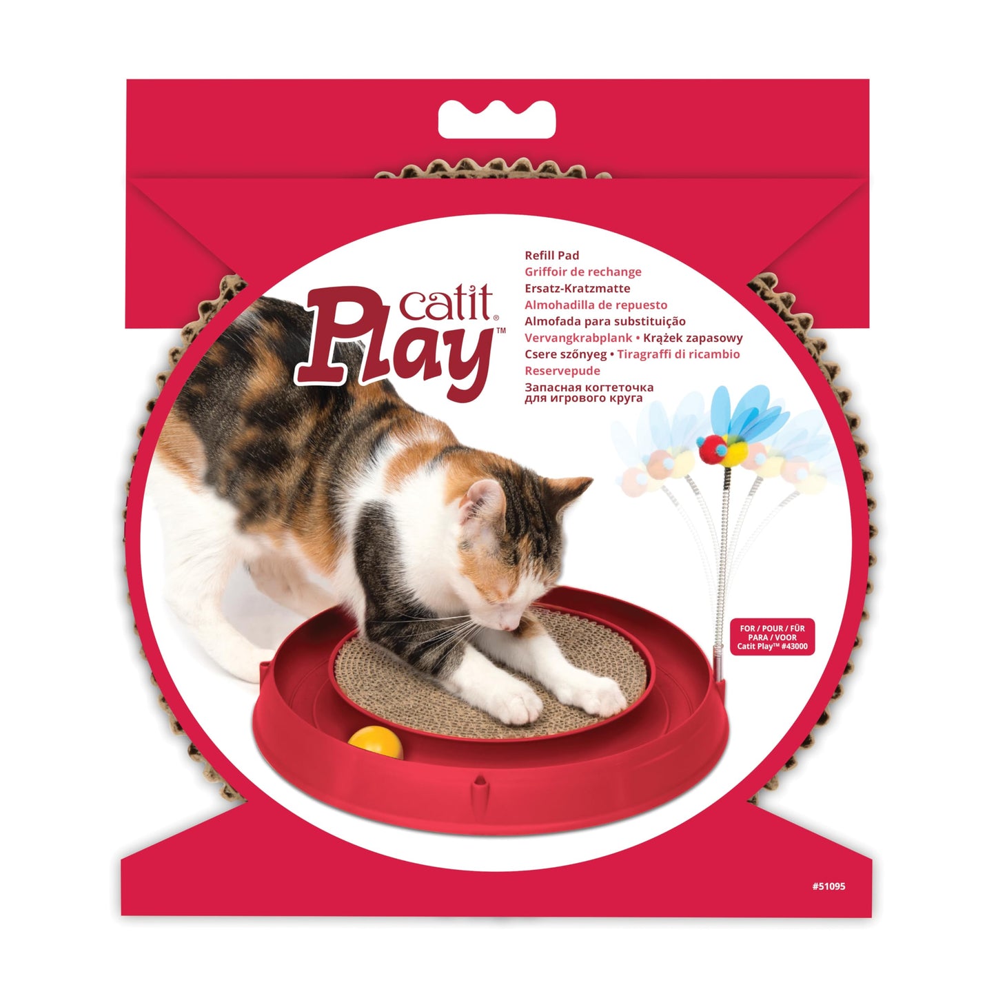 Catit Catit Play 3 in 1 Circuit Ball Toy with Scratch Pad Catit