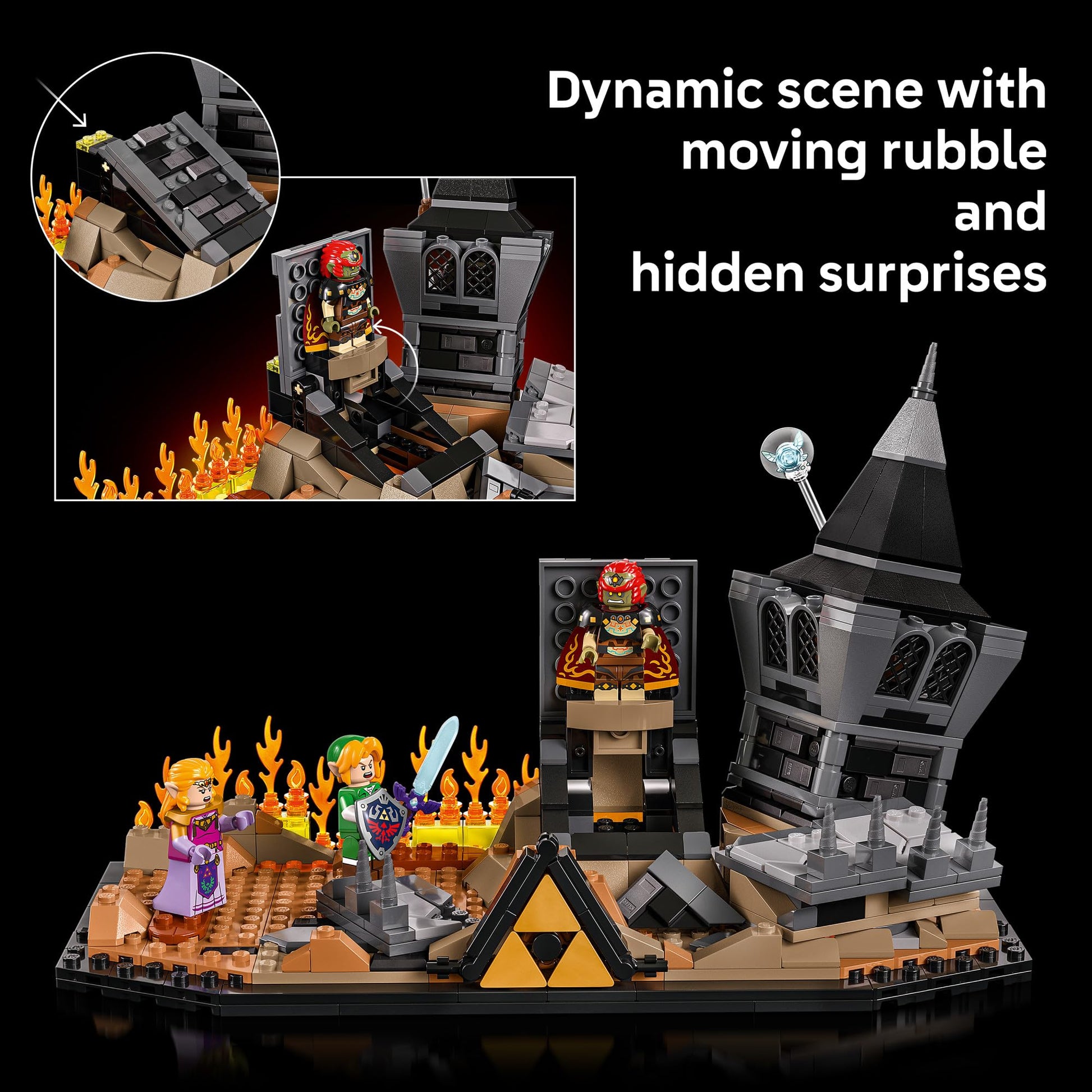 LEGO The Legend of Zelda: Ocarina of Time – The Final Battle - Building Set for Adults, Ages 18+ - Nintendo Collectible with Link & Zelda Minifigures - Bedroom or Game Room Decor - 77093 LEGO
