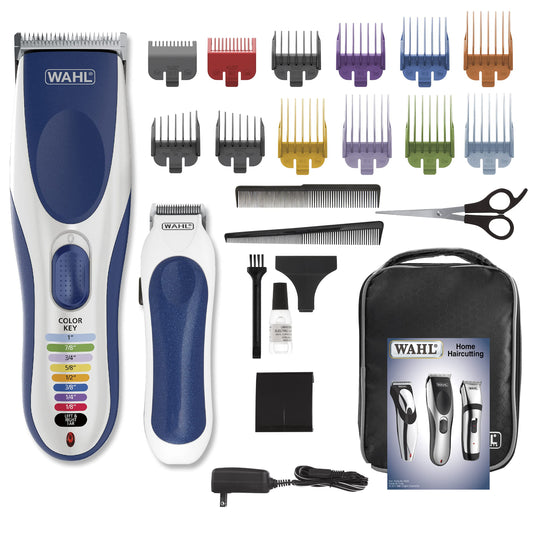 Wahl Canada Color Pro Hair Clippers for Men – Cord/Cordless Hair Cutting Kit with Color-Coded Guide Combs, Detail Trimmer, Worldwide Voltage & Storage Case – Model 3193 - Available at All In One Marketplace Canada