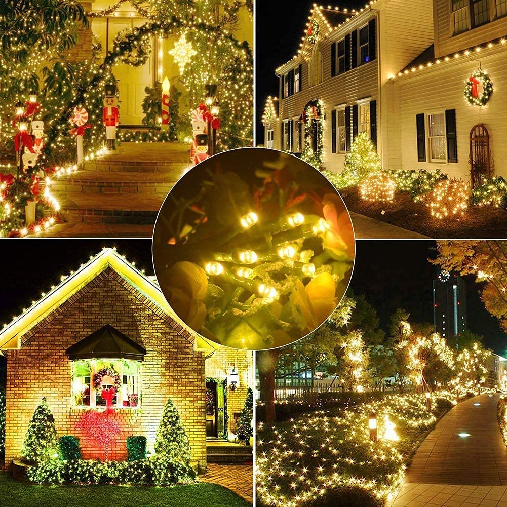 33ft 100 LED Plug in Black Wire Glow Warm White Christmas String Lights 🍁 All In One Marketplace Canada