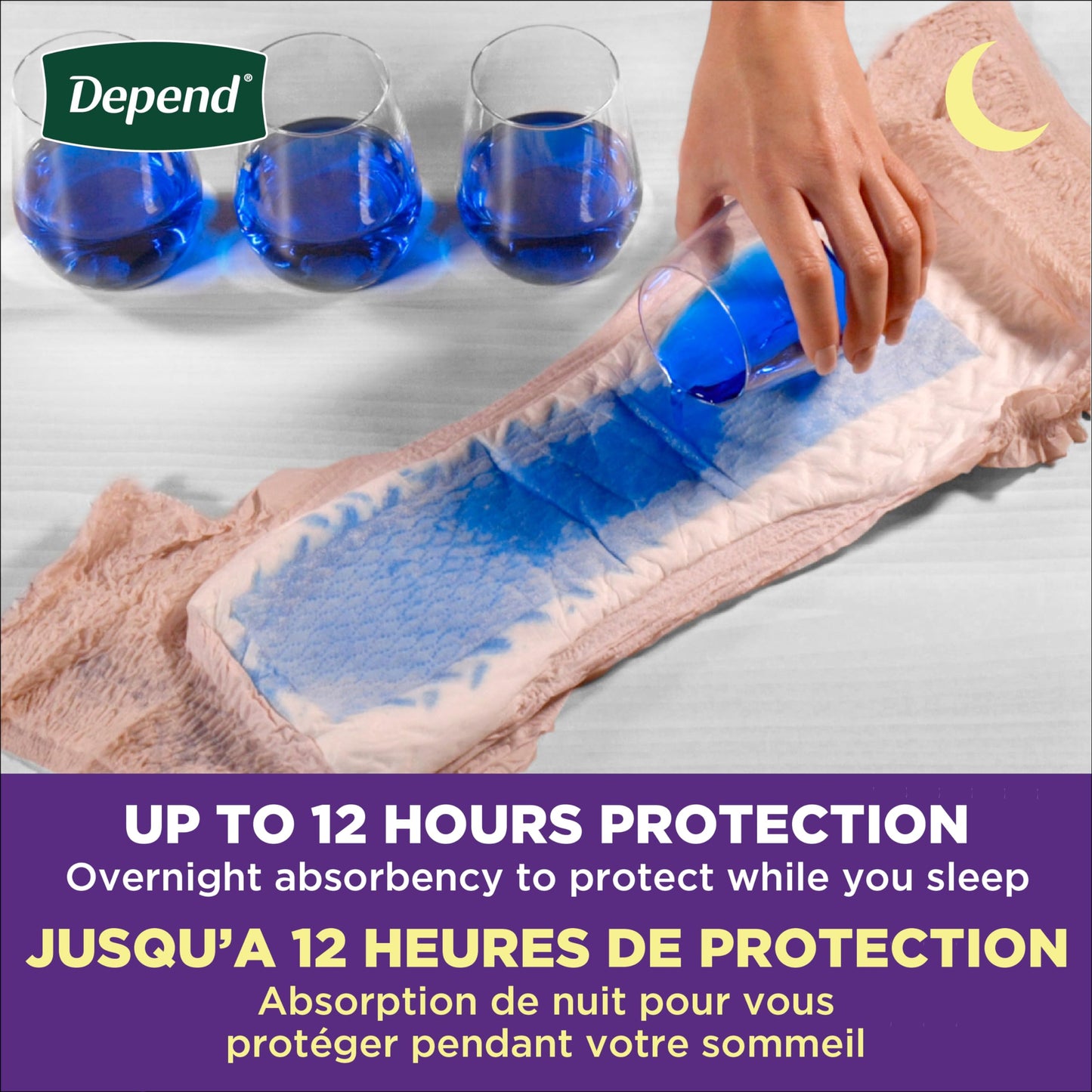 Depend Night Defense Incontinence Underwear for Women, XL, Blush, 20 Count 🍁 All In One Marketplace Canada