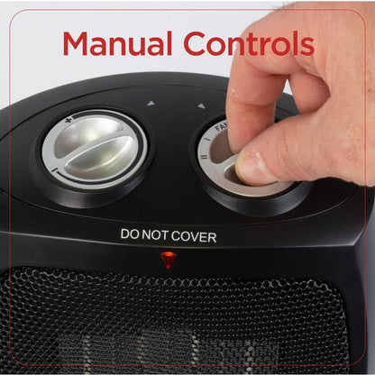 BLACK+DECKER Portable Space Heater, 1500W Room Space Heater with Carry Handle for Easy Transport - Available at All In One Marketplace Canada