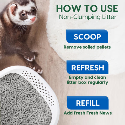 Fresh News Paper Small Animal Litter, 10,000cc Gray 1 Count (Pack of 1)