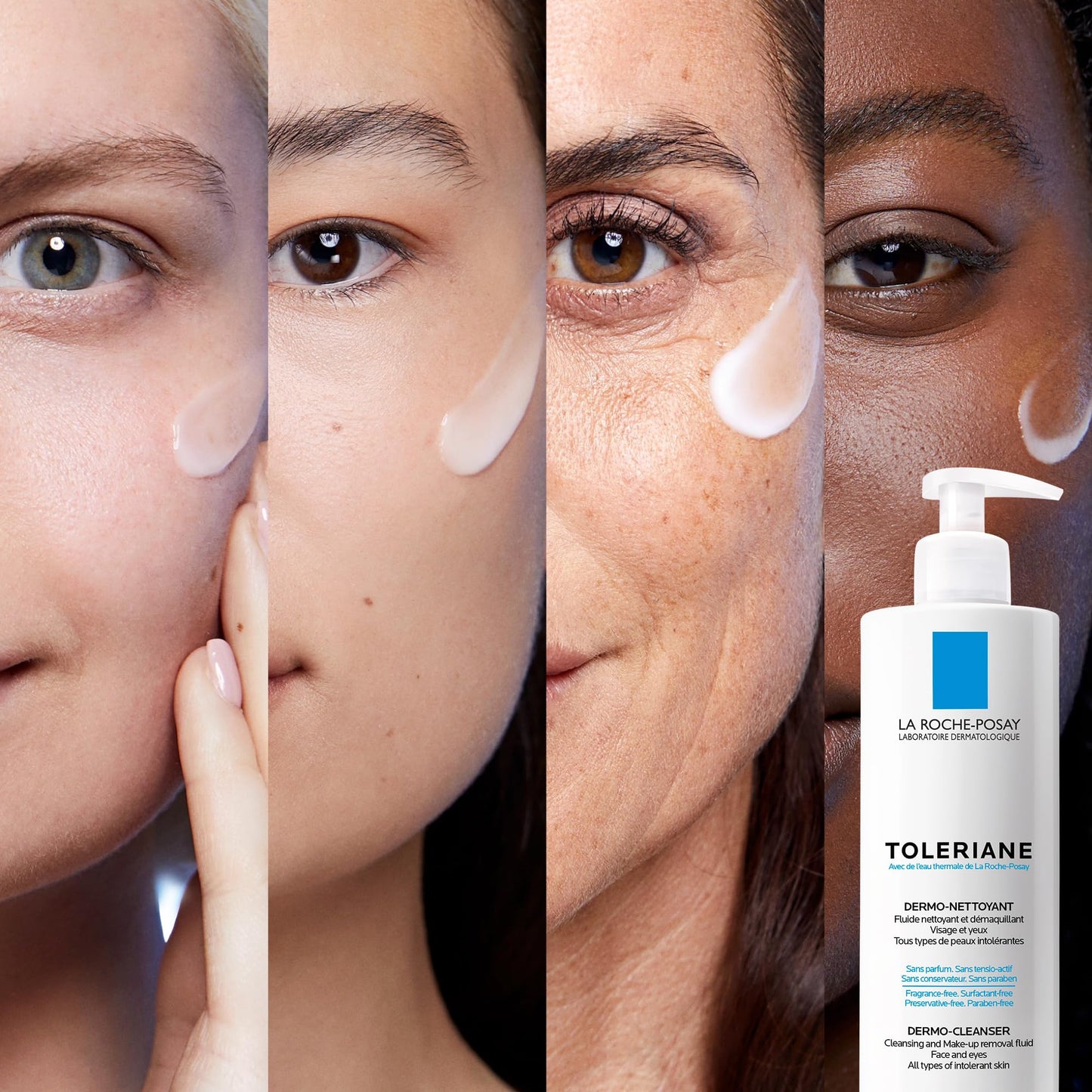 La Roche Posay Face Wash, Toleriane Dermo Cleanser, Formulated with Glycerin to Calm Irritated Skin, Gently Cleanses & Removes Makeup. Suitable for Sensitive Skin. Dermatologist Recommended, 400mL - Available at All In One Marketplace Canada