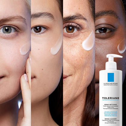 La Roche Posay Face Wash, Toleriane Dermo Cleanser, Formulated with Glycerin to Calm Irritated Skin, Gently Cleanses & Removes Makeup. Suitable for Sensitive Skin. Dermatologist Recommended, 400mL - Available at All In One Marketplace Canada