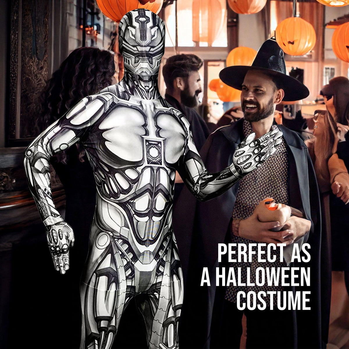 Morphsuits Monster The Android, Multi, Medium Skinsuit