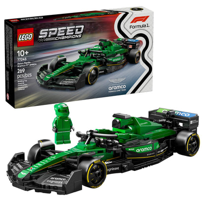 EGO Speed Champions Aston Martin Aramco F1 AMR24 Race Car Toy - Building Set for Kids, Boys & Girls, Ages 10+ - Toy Car for F1 Fans - Gift Idea for Birthday - 77245