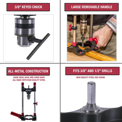 Milescraft 1318 DrillMate Drill Guide with Chuck