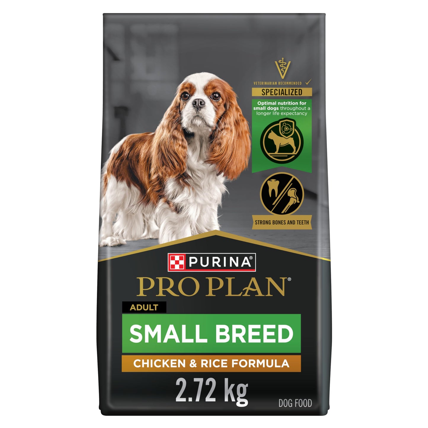 Purina Pro Plan Dry Dog Food, Specialized Small Breed Chicken & Rice - 2.72 kg Bag (1 Pack) Pro Plan