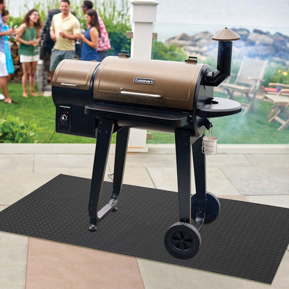 Cuisinart Premium Deck and Grill Mat, 65" x 36", Non-Slip Rubber Mat for BBQ, All Season Protection for Patio, Deck and Porch (CGMT-300C) 🍁 All In One Marketplace Canada