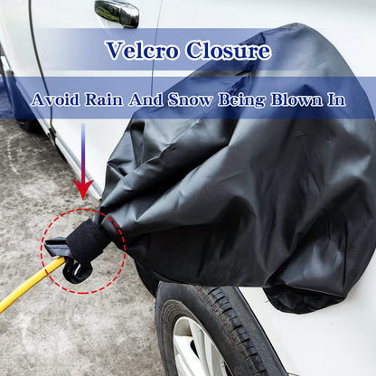 LZSTEC EV Charger Port Cover, Electric Car Charger Plug Cover, Outdoor Waterproof Winter Snow Rain UV All-Weather Protection, Magnetic Attachment, Suitable for Steel-Bodied Electric Vehicles 🍁 All In One Marketplace Canada