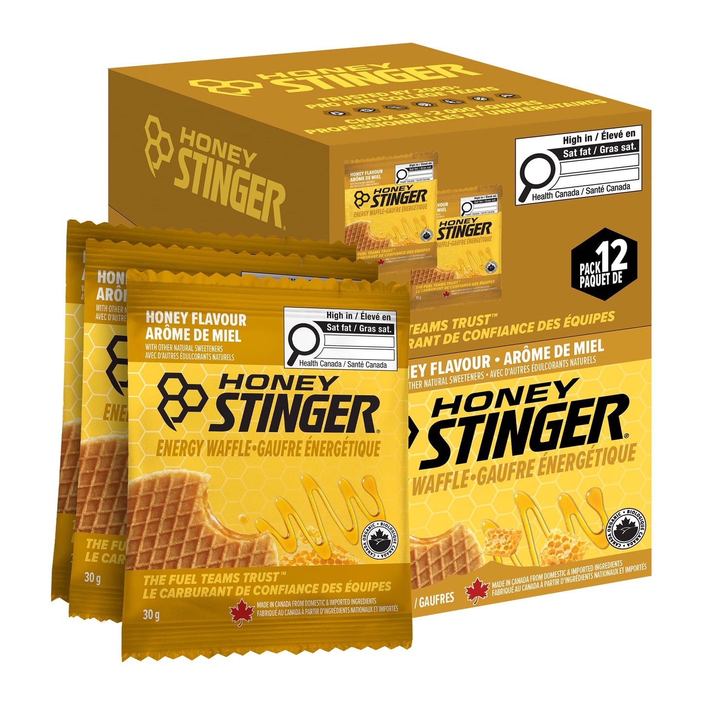 Honey Stinger Organic Honey Stroopwafel | Performance Energy Snack for Athletes | 12 Waffles, 30g