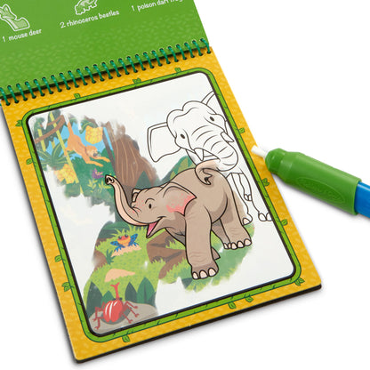 Melissa & Doug On the Go Water Wow! Mess Free Coloring Book, Reusable Water-Reveal Activity Pad, 3-Pack, Jungle, Safari, Farm, Travel Toys, Party Favors, for Toddlers & Kids Ages 3+ - FSC Certified
