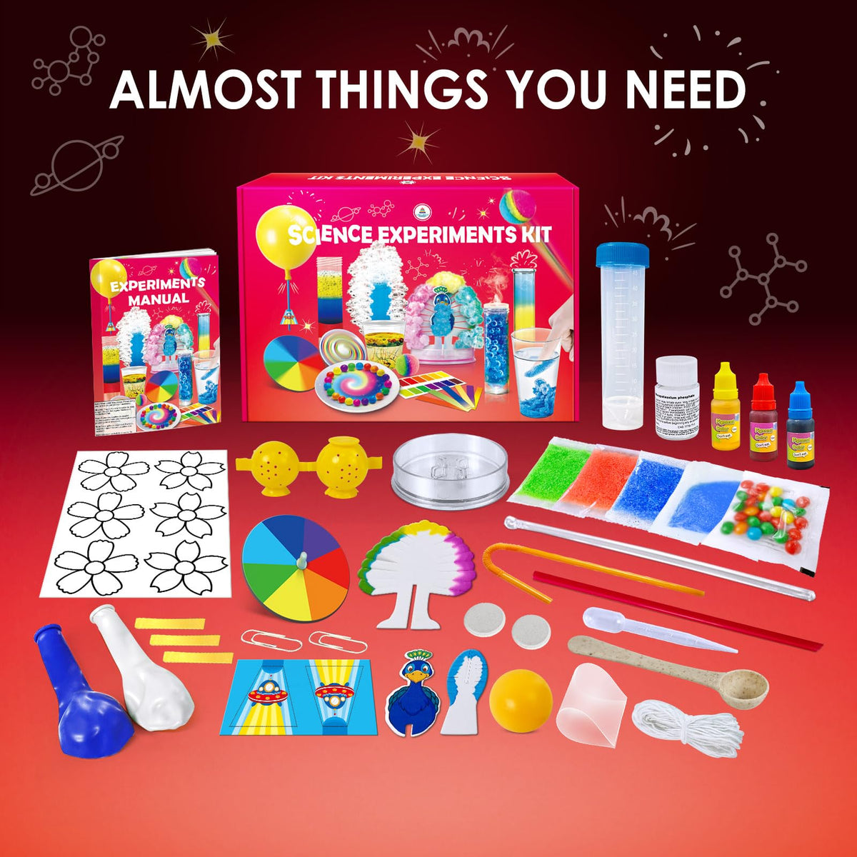 UNGLINGA 40+ Experiments Science Kit for Kids Chemistry Set S.T.E.M Toy 🍁 All In One Marketplace Canada