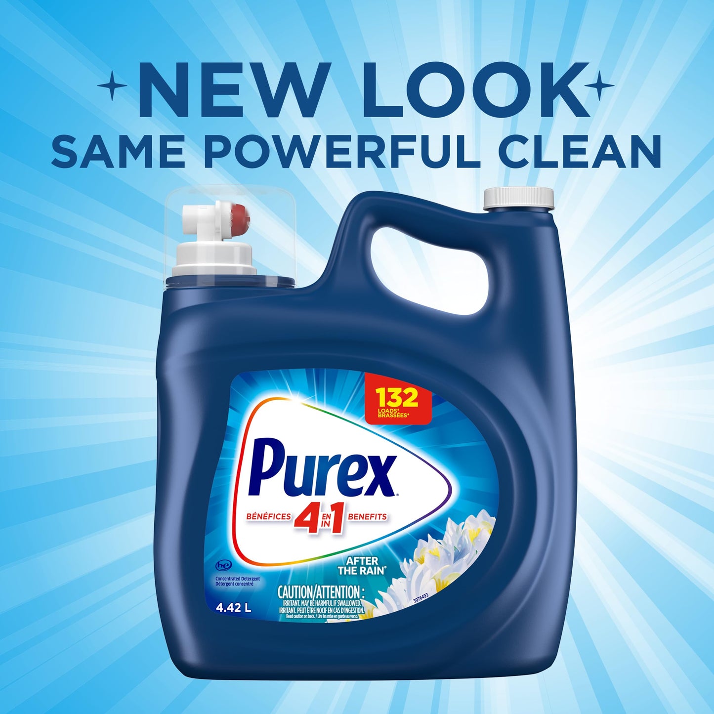 Purex After the Rain, Concentrated Liquid Laundry Detergent 4.42L/132 Loads - Available at All In One Marketplace Canada