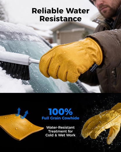 toolant Insulated Leather Winter Work Gloves, Water Resistant, 1 Pair, L 🍁 All In One Marketplace Canada