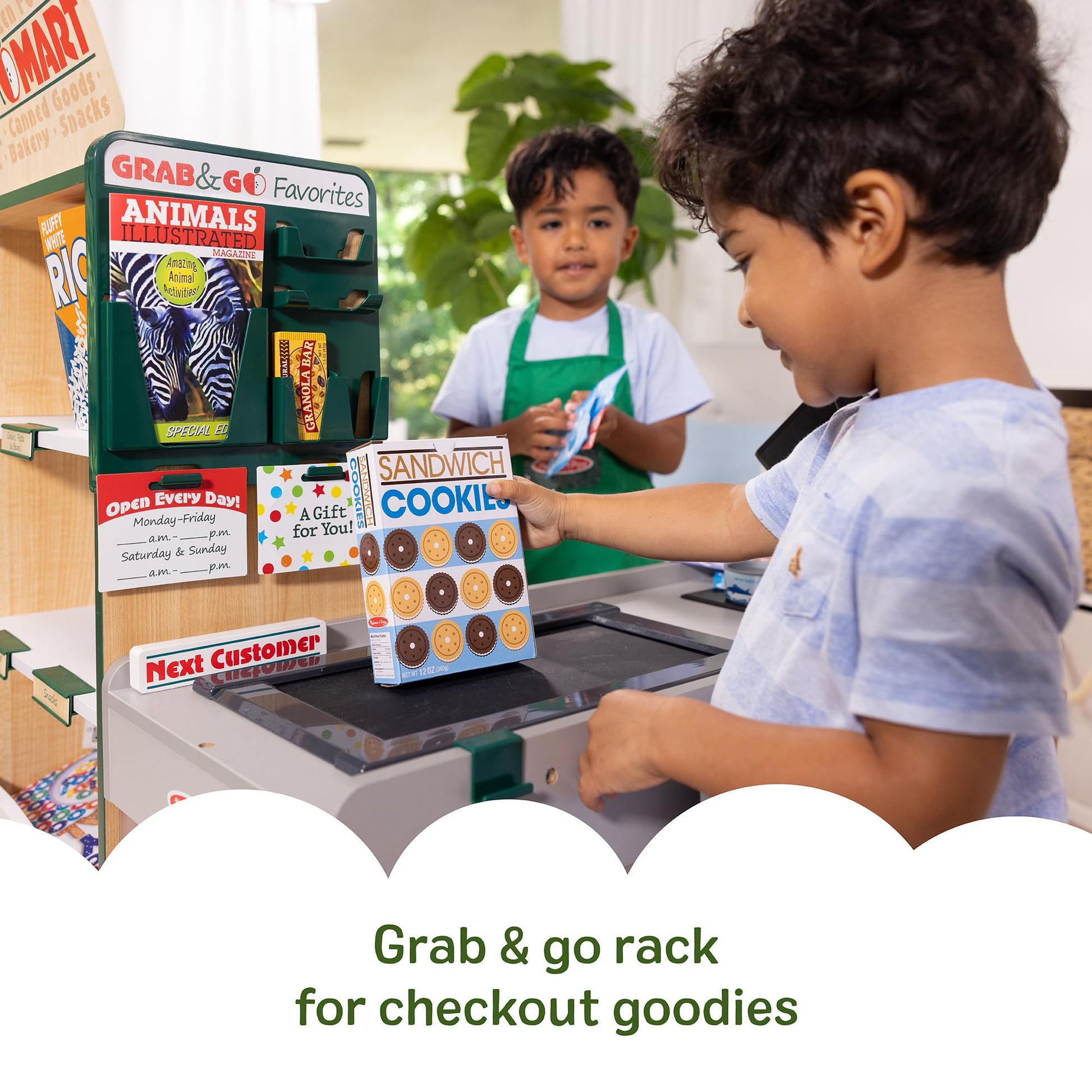 Melissa & Doug Fresh Mart Grocery Store Companion Pretend Play Food Set Melissa & Doug