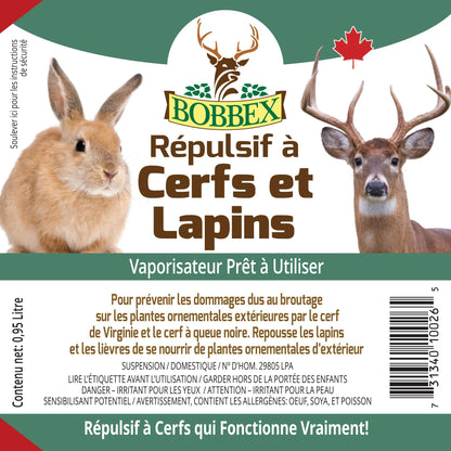 Bobbex Deer & Rabbit Ready to Use 0.95 Liter - Available at All In One Marketplace Canada