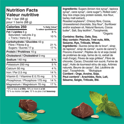 Clif Bar Energy Bars, Cool Mint Chocolate, Snacks, 680 g (Pack of 10) 🍁 All In One Marketplace Canada