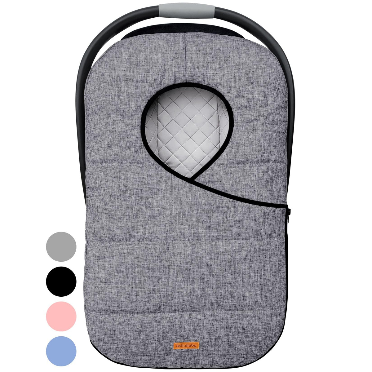 liuliuby Winter Carseat Covers for Baby | Infant Car Seat Cover Baby | Doona Accessories | Warm & Thick Fleece Canopy for Infant & New Born Cold Weather (Gray) 🍁 All In One Marketplace Canada