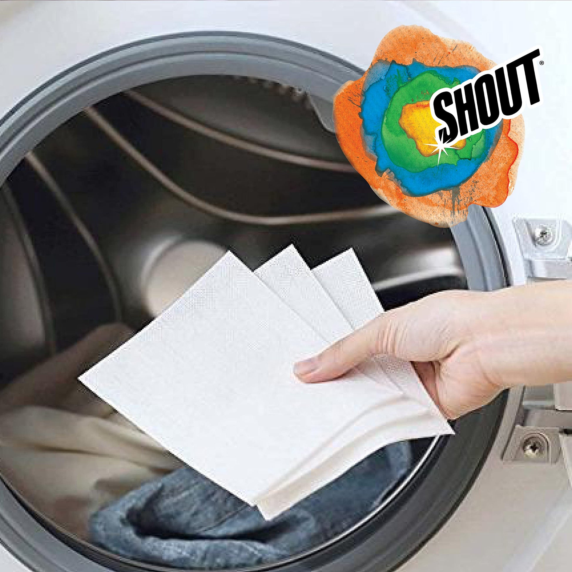 Shout Colour Catcher Dye-Trapping Sheets for Laundry, Allow Mixed Washes, Prevent Color Runs and Maintain Original Clothing, 72 Count - Available at All In One Marketplace Canada