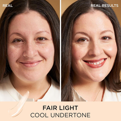 IT Cosmetics CC+ Nude Glow Lightweight Foundation + Glow Serum with SPF 40 - With Niacinamide, Hyaluronic Acid & Green Tea Extract - Fair Light - 1.08 fl oz IT Cosmetics