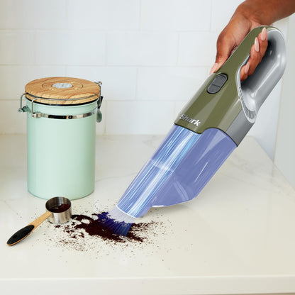Shark Cyclone Handheld Vacuum - HyperVelocity Suction, Lightweight 1.6 lbs, XL Dust Cup, USB Charging, 8" Crevice Tool, Washable Filter, Green/Grey CH700C (Canadian Version) - Available at All In One Marketplace Canada