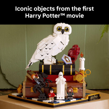LEGO Harry Potter Sorcerer’s Stone – Collectors’ Edition Building Set for Adults - DIY Craft Kit for Women & Men, Ages 18+ - Buildable Hedwig & 3 Minifigures - Gift Idea for Birthdays - 76466 LEGO