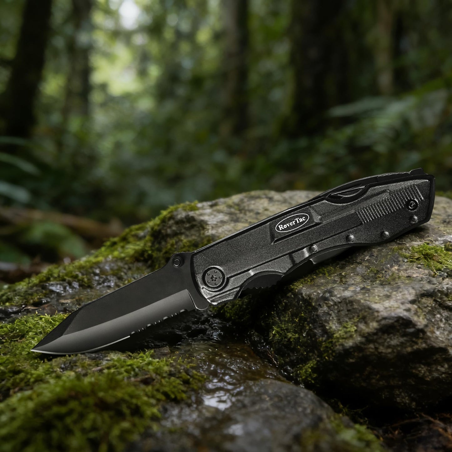RoverTac Pocket Knife, 15-in-1 Multitool with Pliers, Bottle & Can Opener, 9 Screwdriver Bits, Locking Mechanism & Nylon Sheath - EDC Multi Tool for Camping, Hiking & DIY, Gift for Men & Dad - Available at All In One Marketplace Canada