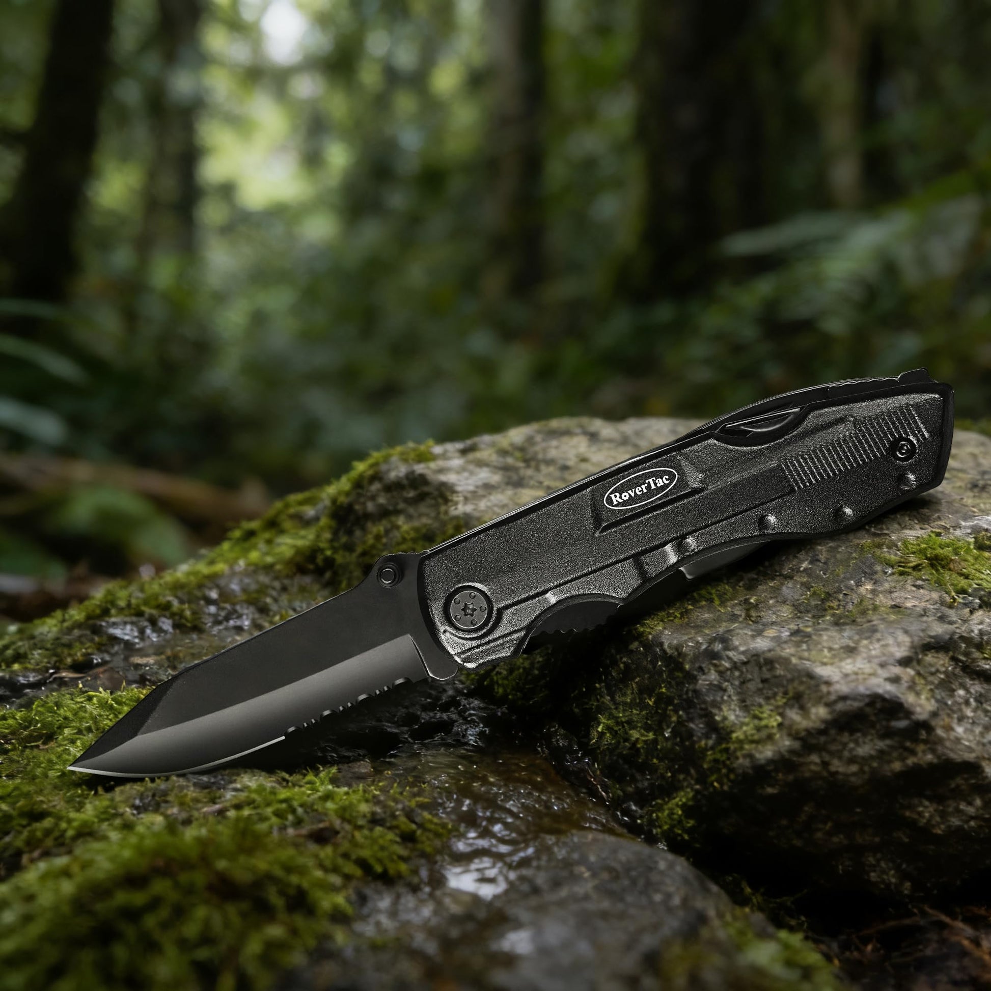 RoverTac Pocket Knife, 15-in-1 Multitool with Pliers, Bottle & Can Opener, 9 Screwdriver Bits, Locking Mechanism & Nylon Sheath - EDC Multi Tool for Camping, Hiking & DIY, Gift for Men & Dad - Available at All In One Marketplace Canada